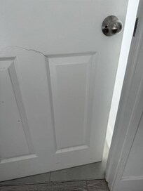 bathroom door would not close