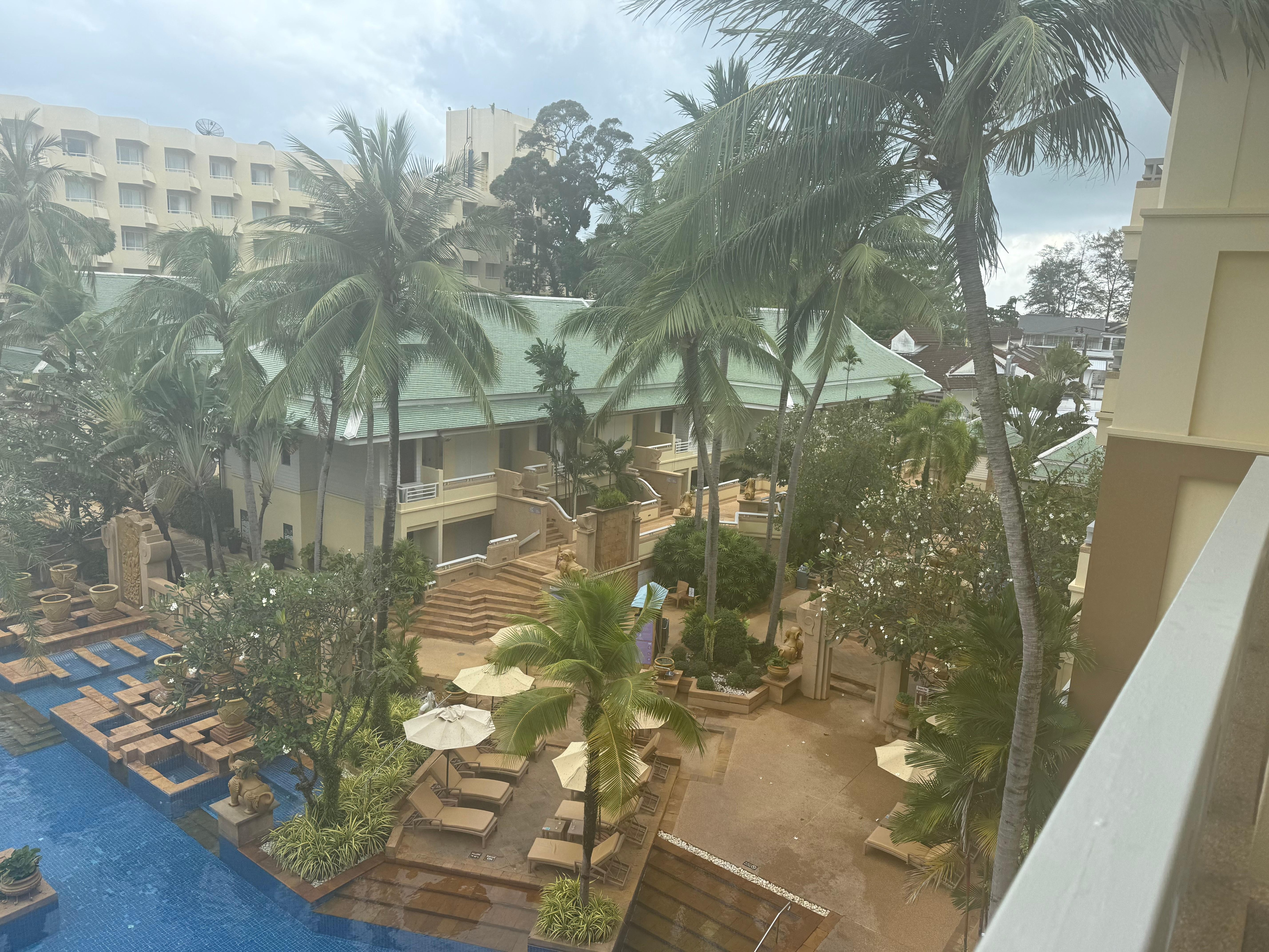 View of Busakorn pool and lounge area