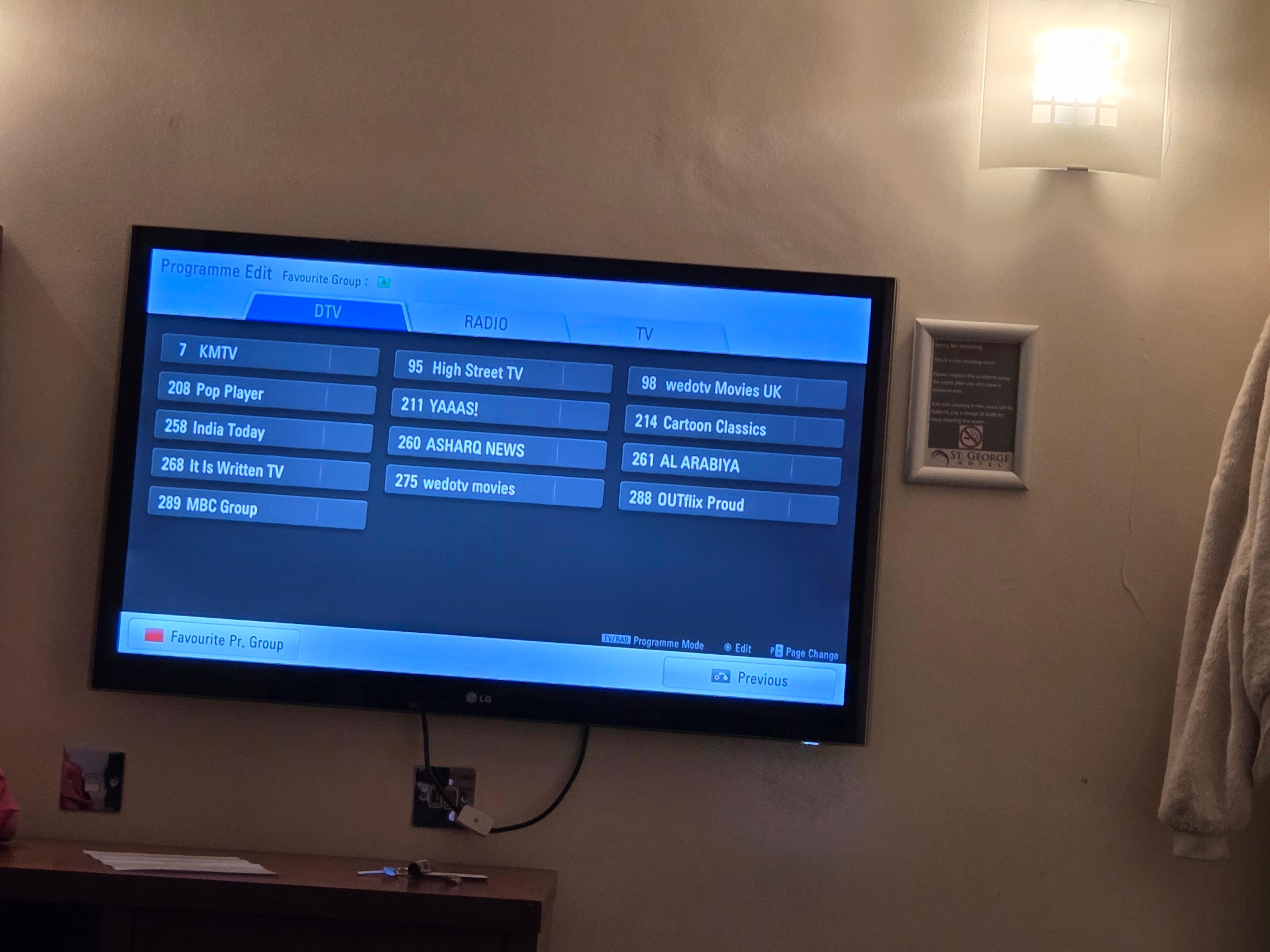 The 13 channels left for us to watch lol