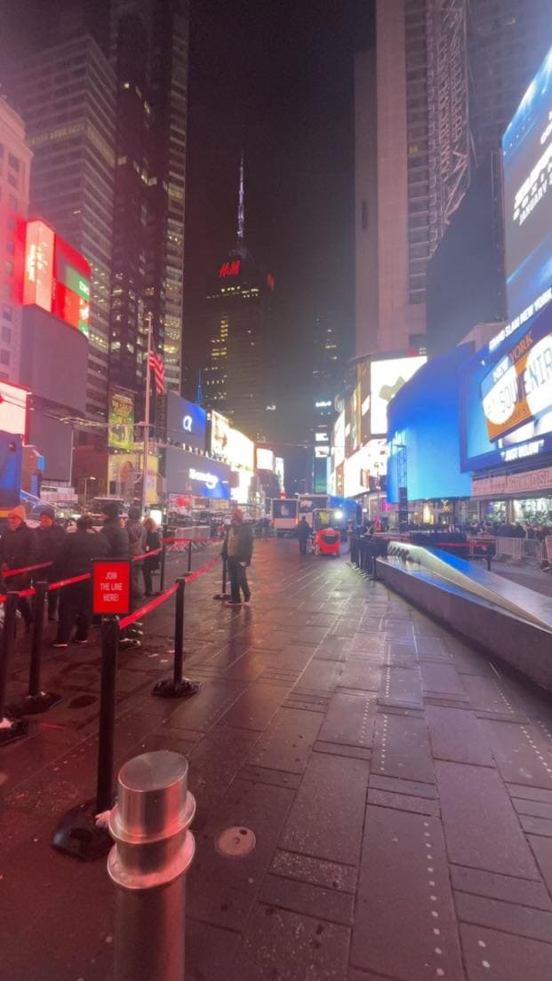 Time square at the corner 