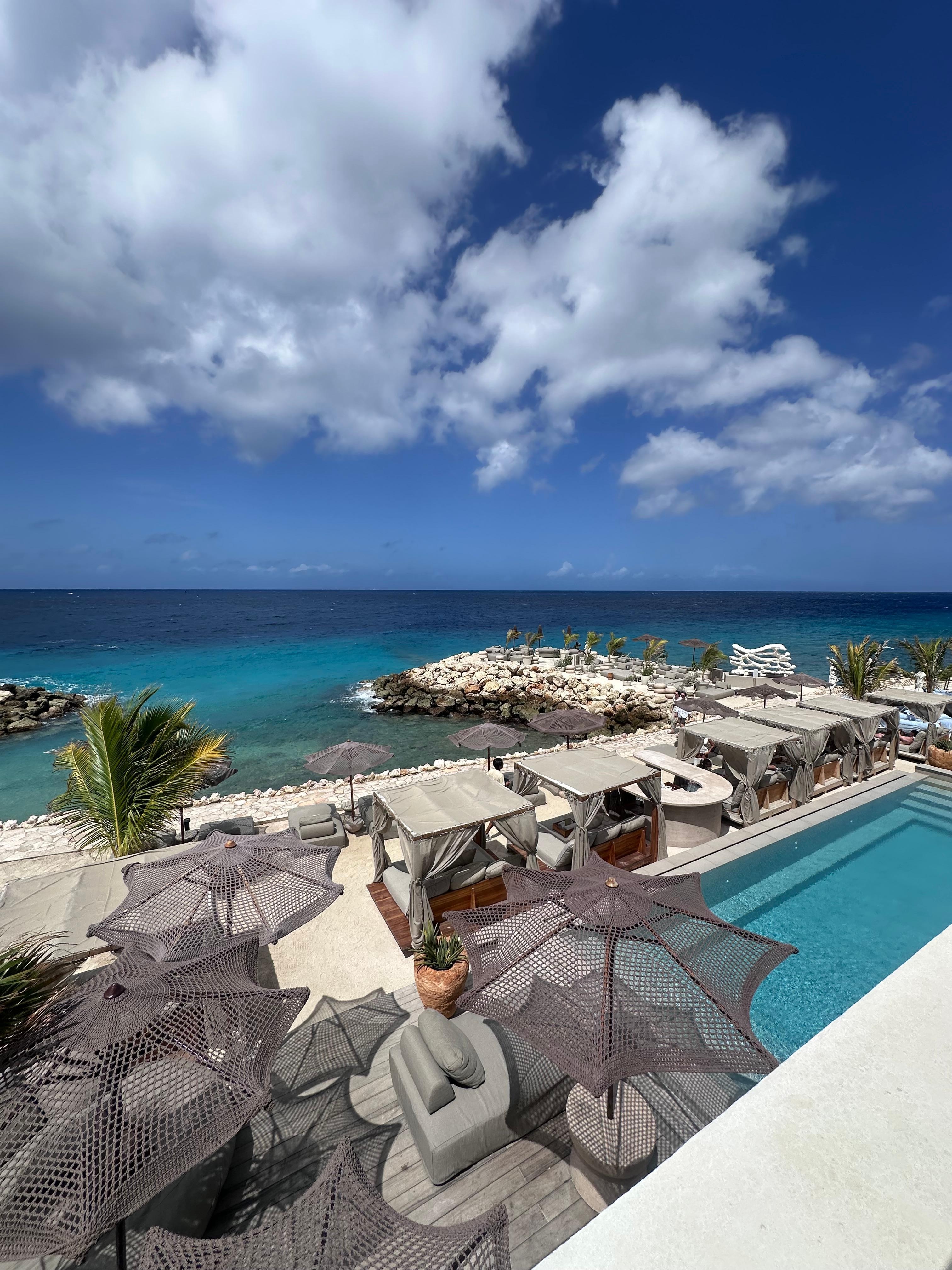 view from deluxe ocean view balcony