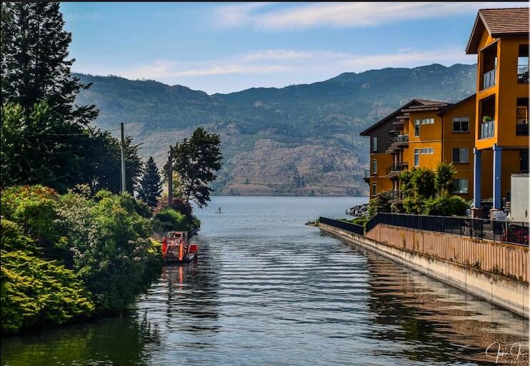 The canal beside the property 
