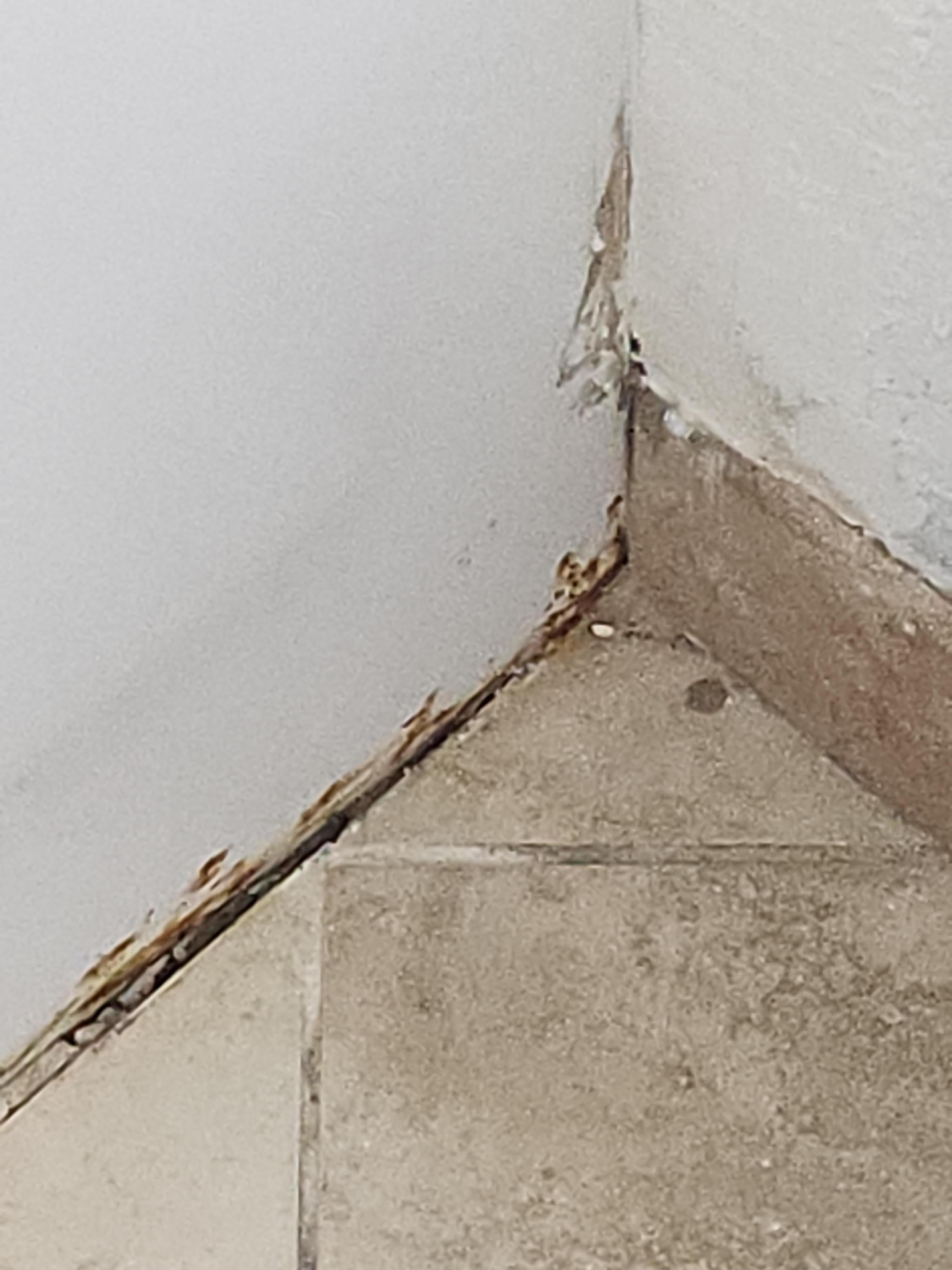 Bathroom drywall damage