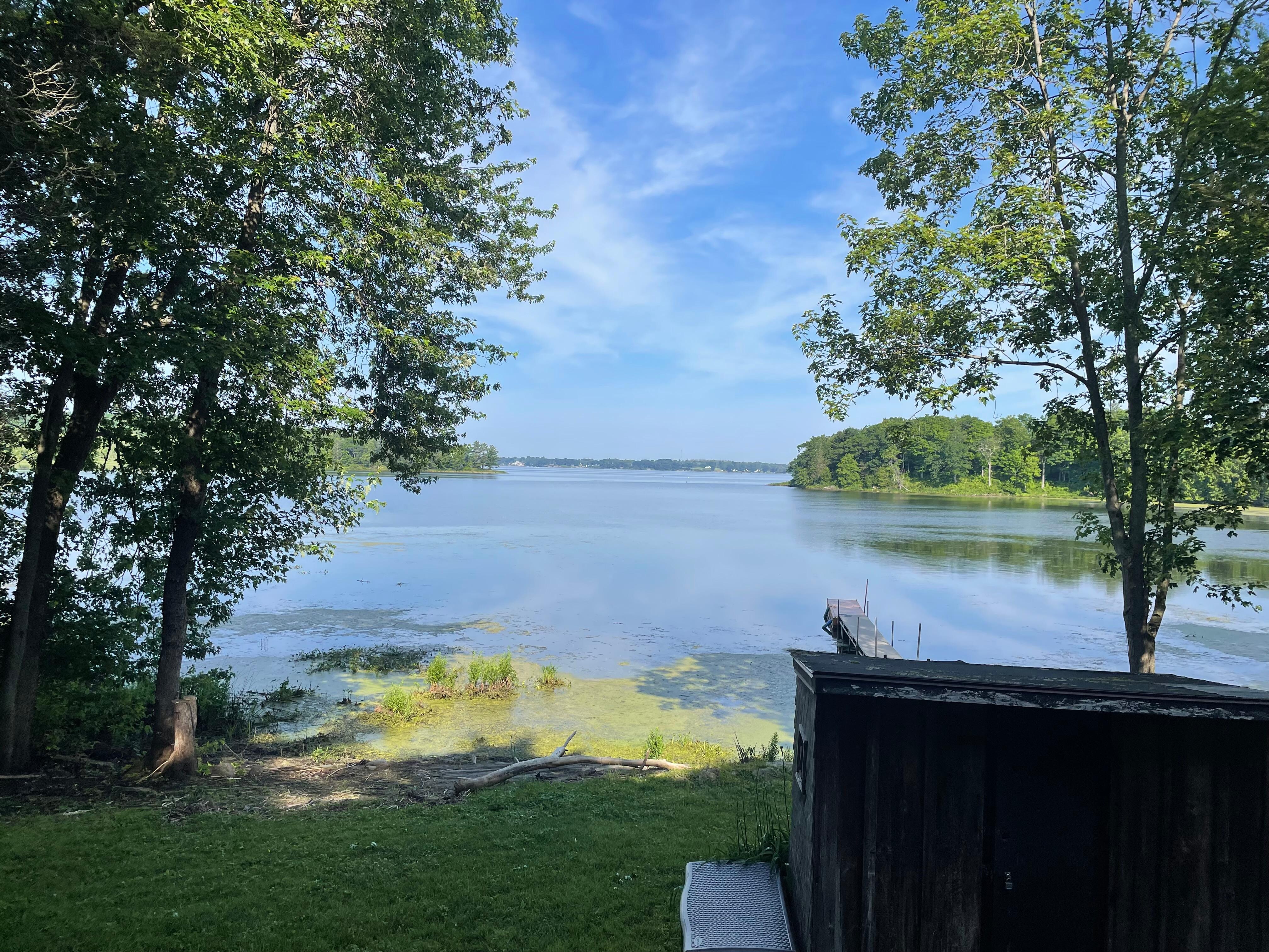 View of the lake.