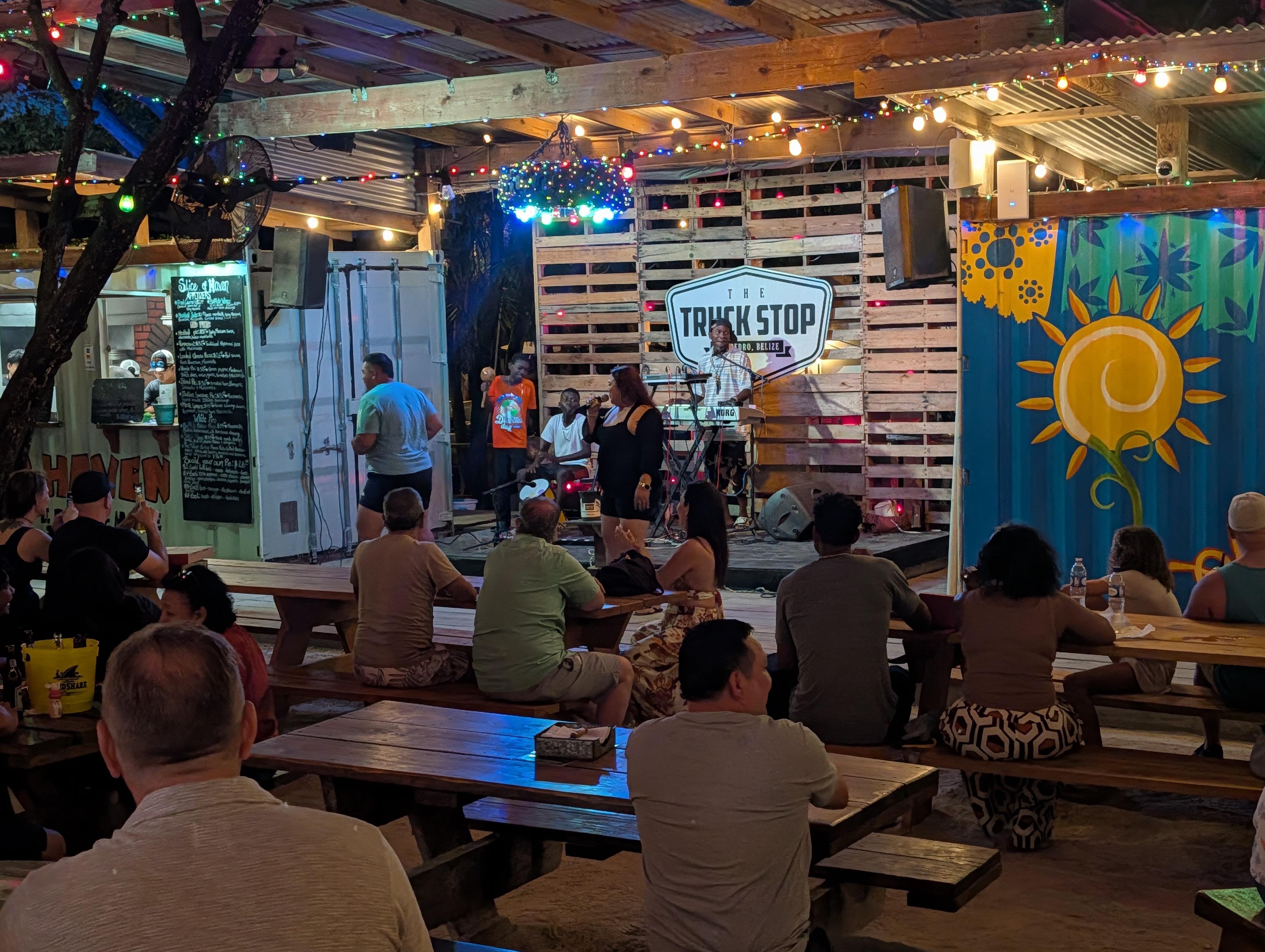 Music and food at the Truck Stop
