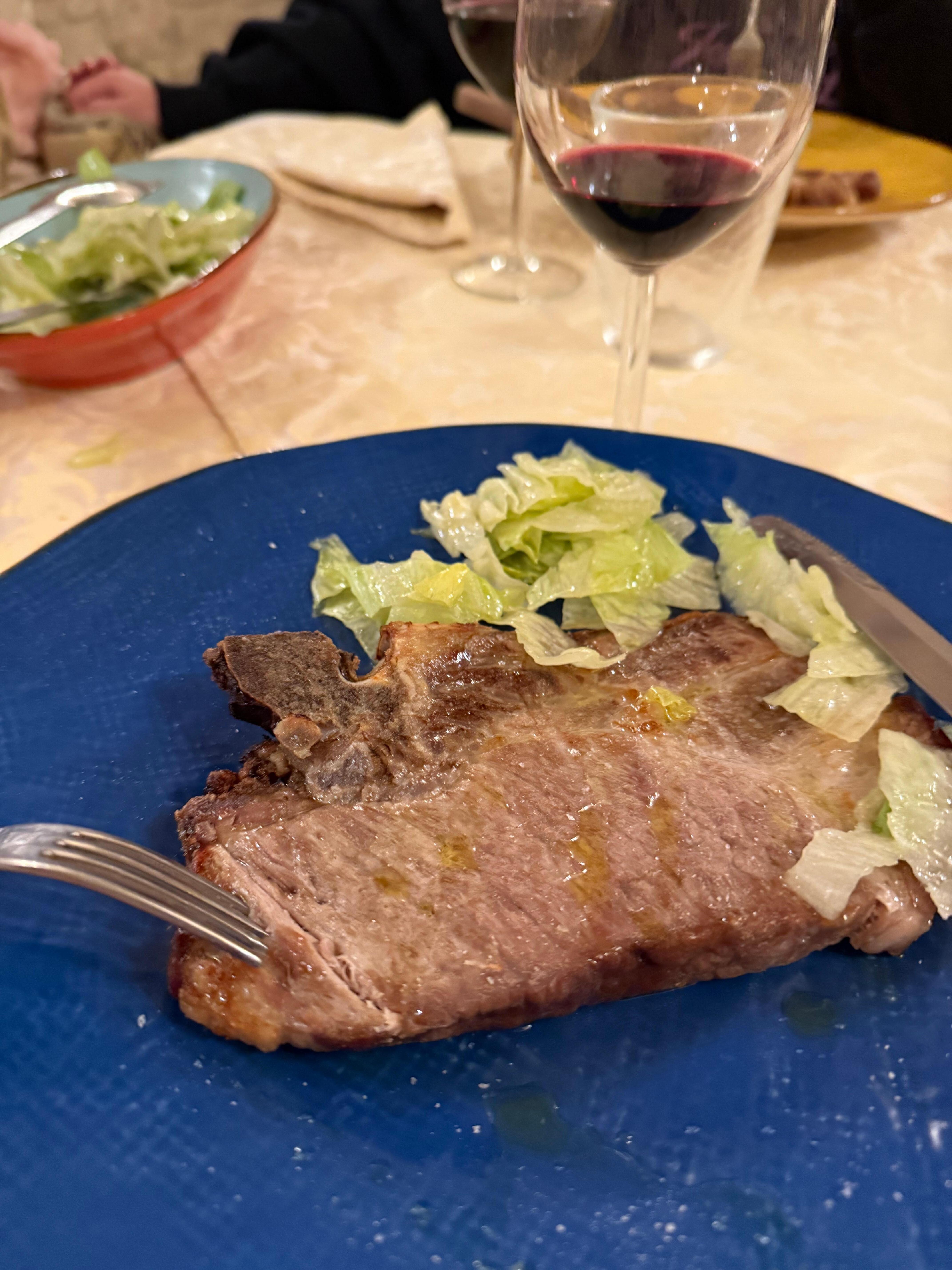 Delicious pork chop as main dinner dish🤤