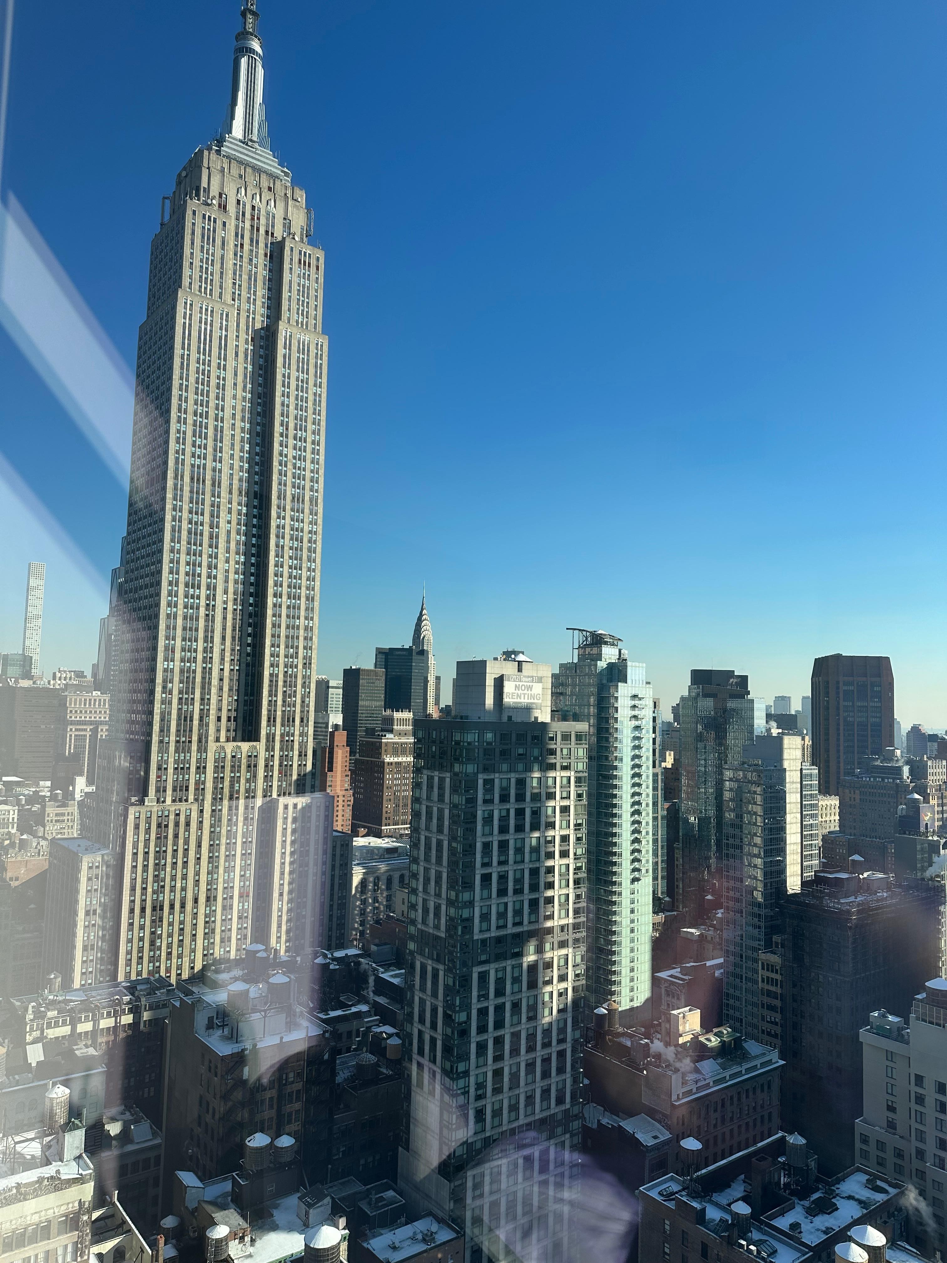 This was our view from the 36th floor . 