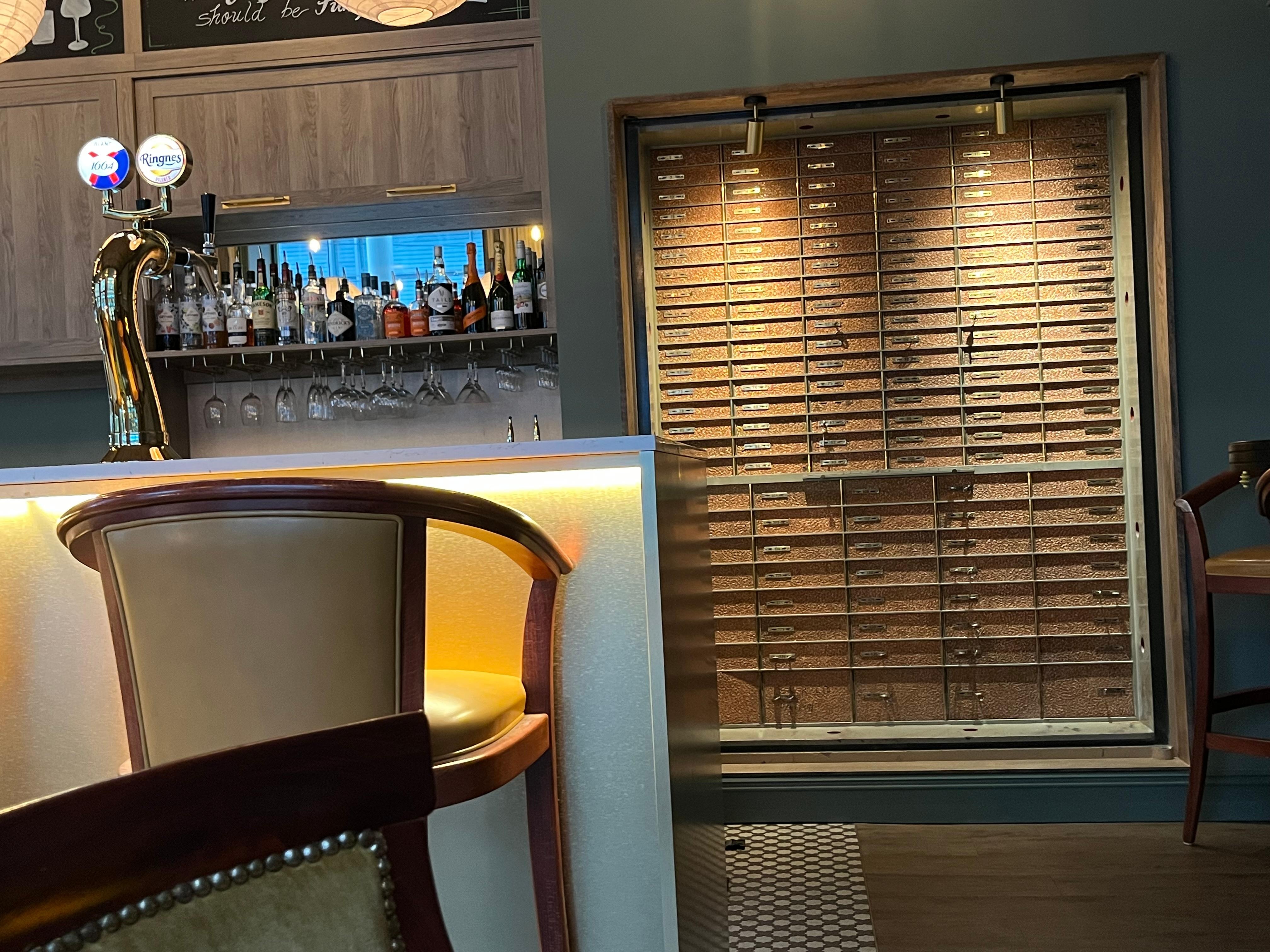 The barception area is cozy and friendly!