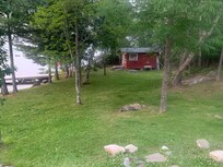 View of bunkhouse from main cabin
