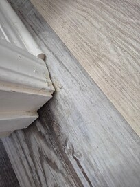 Dirty floor in bathroom