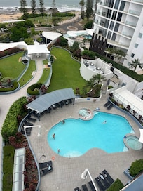 Pool view from the room