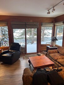 Looking at the creek.