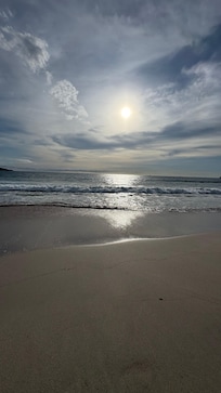 Beach behind hotel