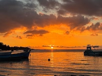 Couché de soleil de la plage de Trou aux biches