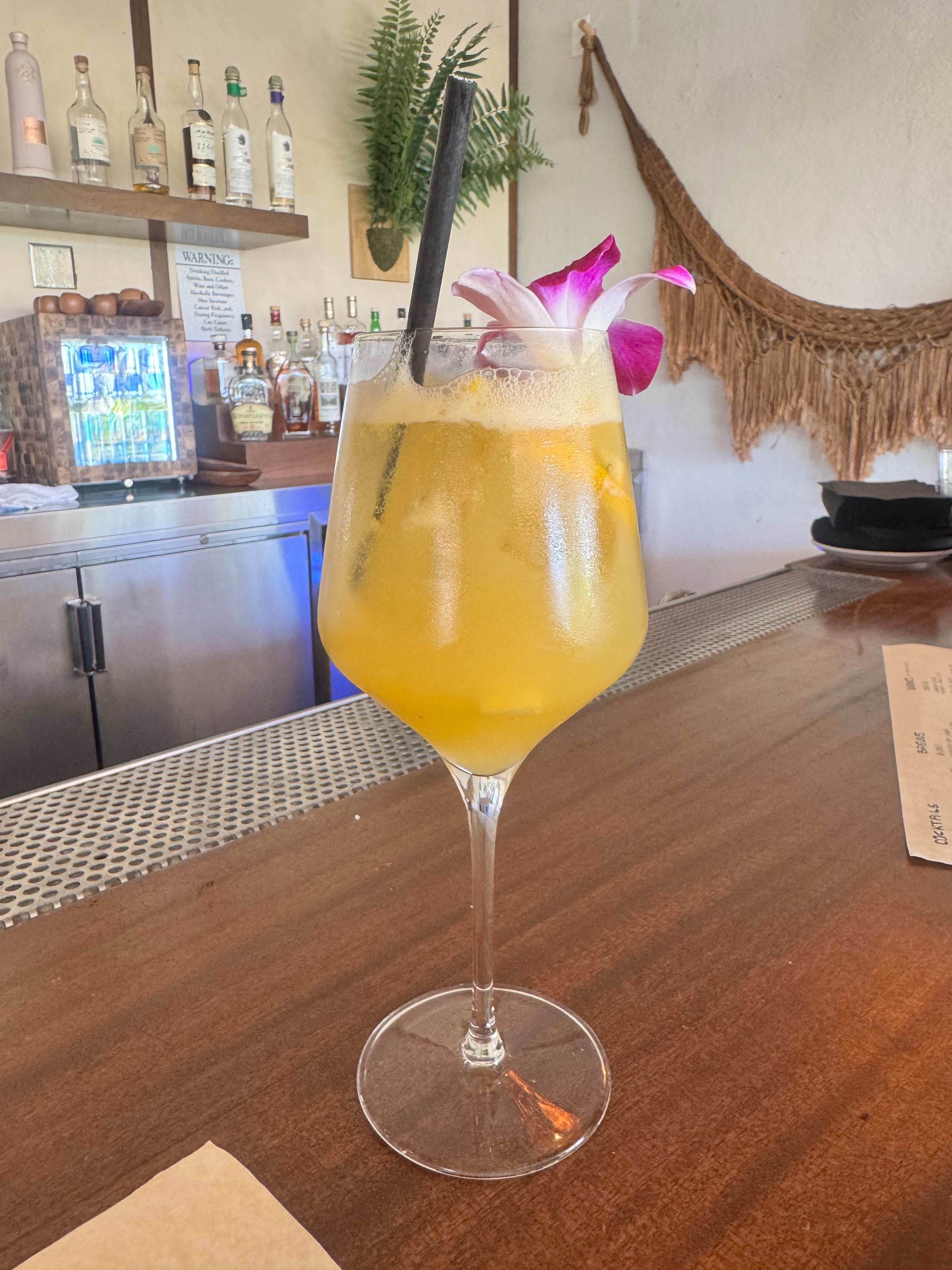 Cocktails at the bar 