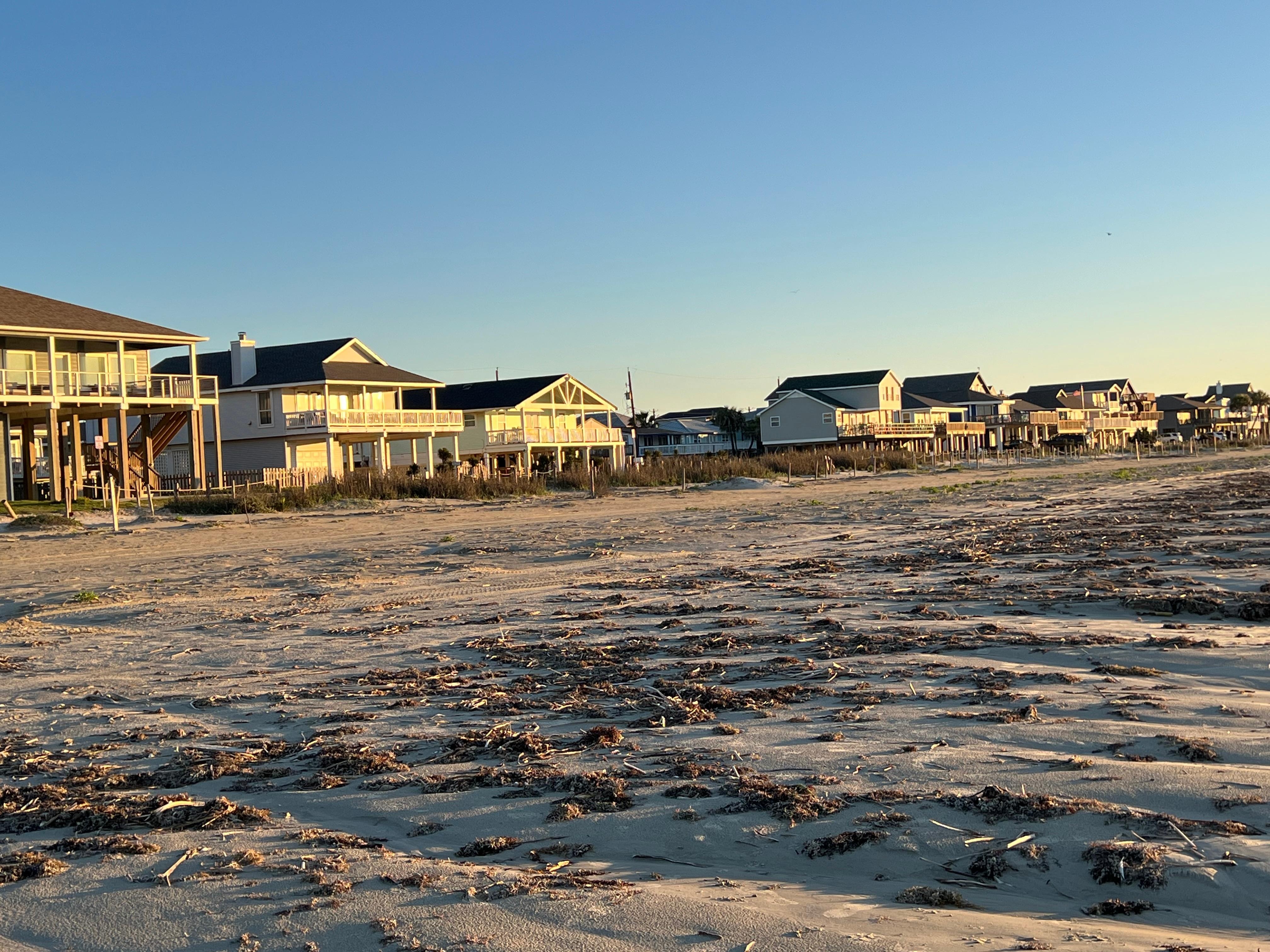 The view from the beach 