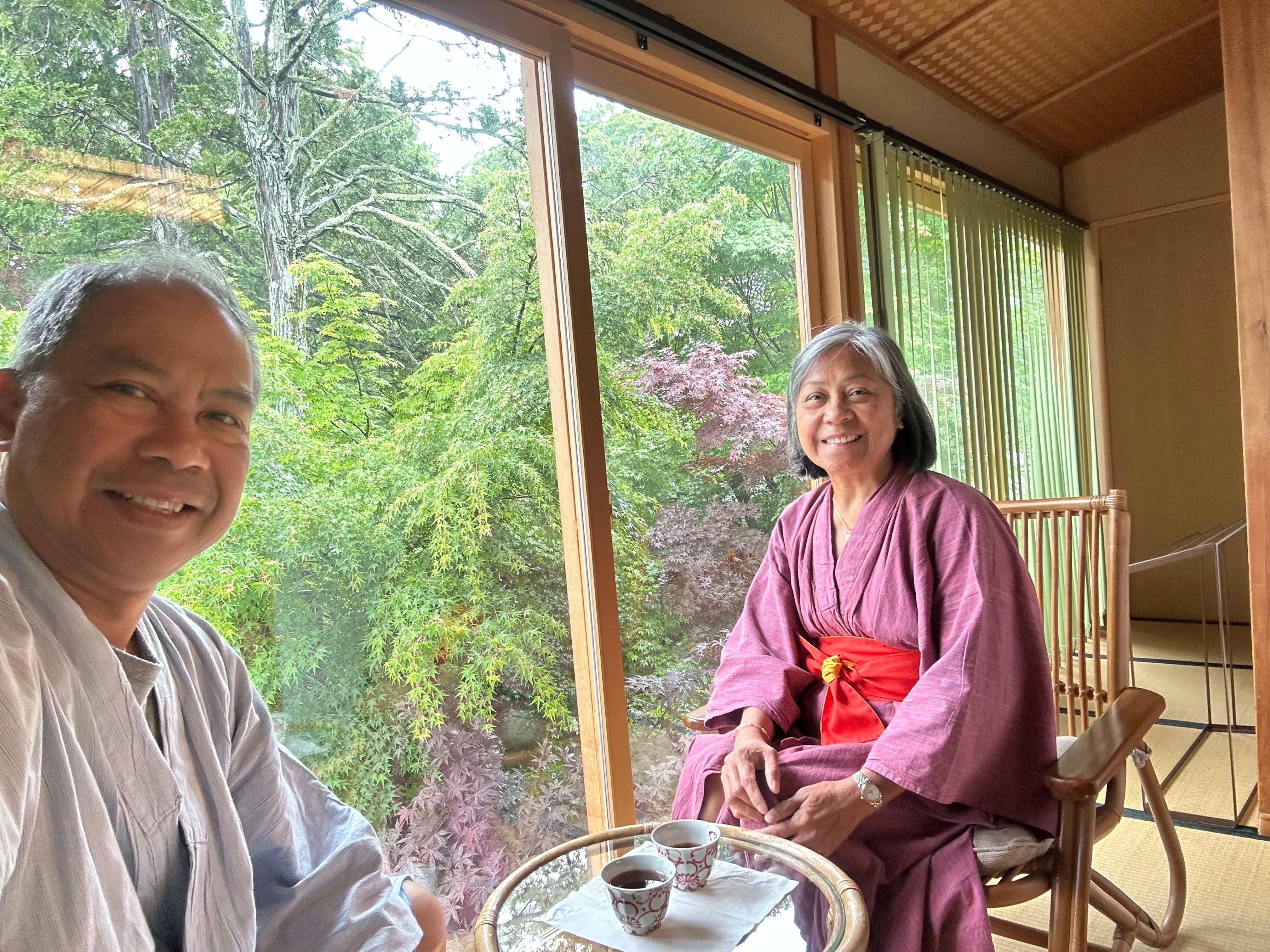 Morning tea in our room balcony