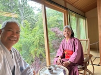 Morning tea in our room balcony