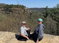 We made it to the top of Natural Bridge :)