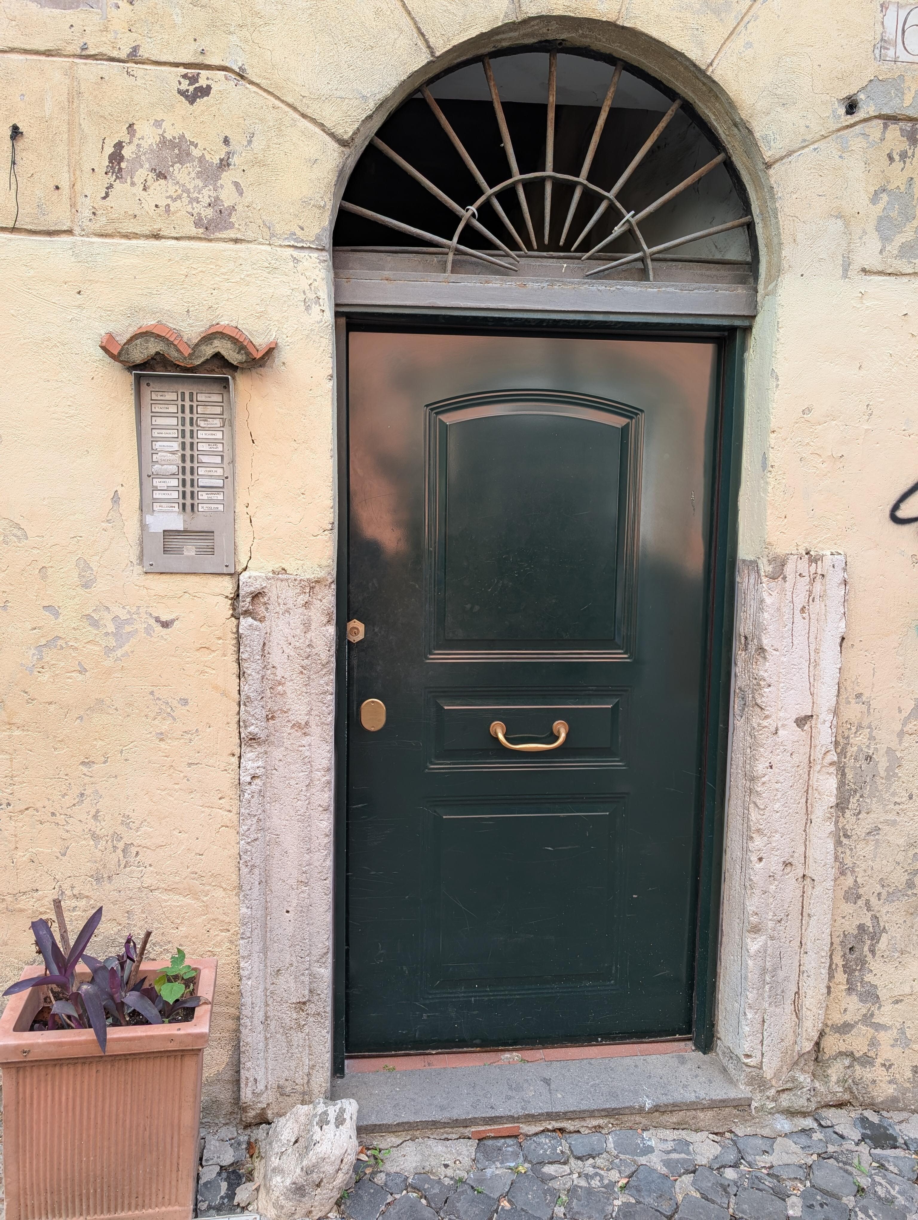 The door to the apartment