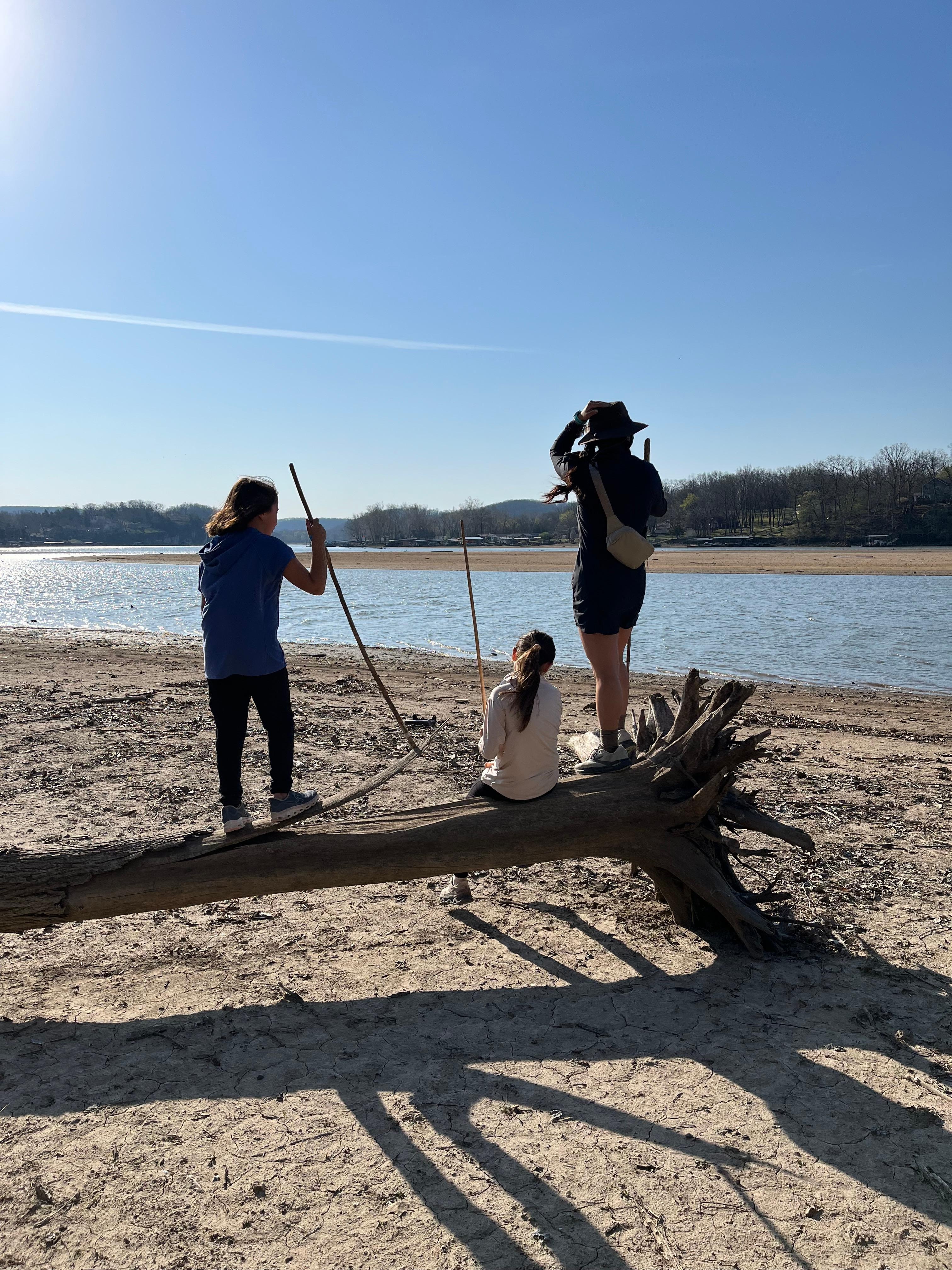 Explored the shoreline 