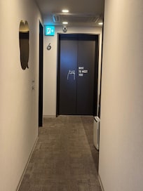 Hallway to elevator