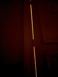 this is what you see on both sides of door at night when its shut