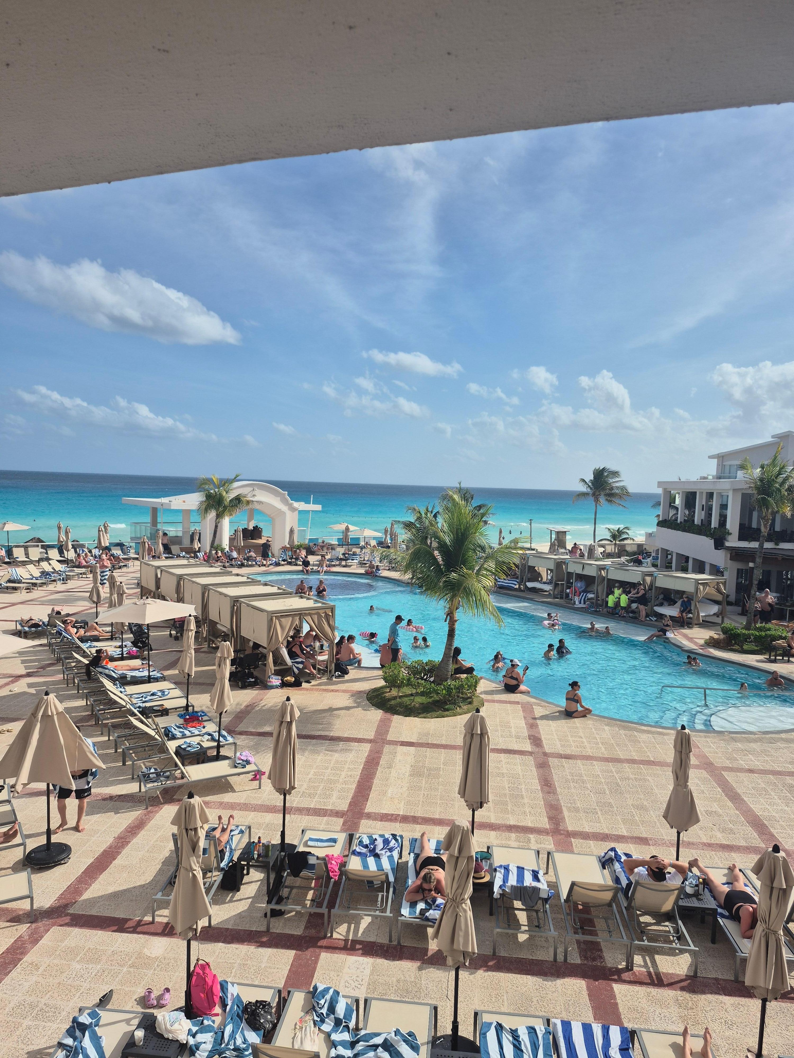 La vista desde la terraza 