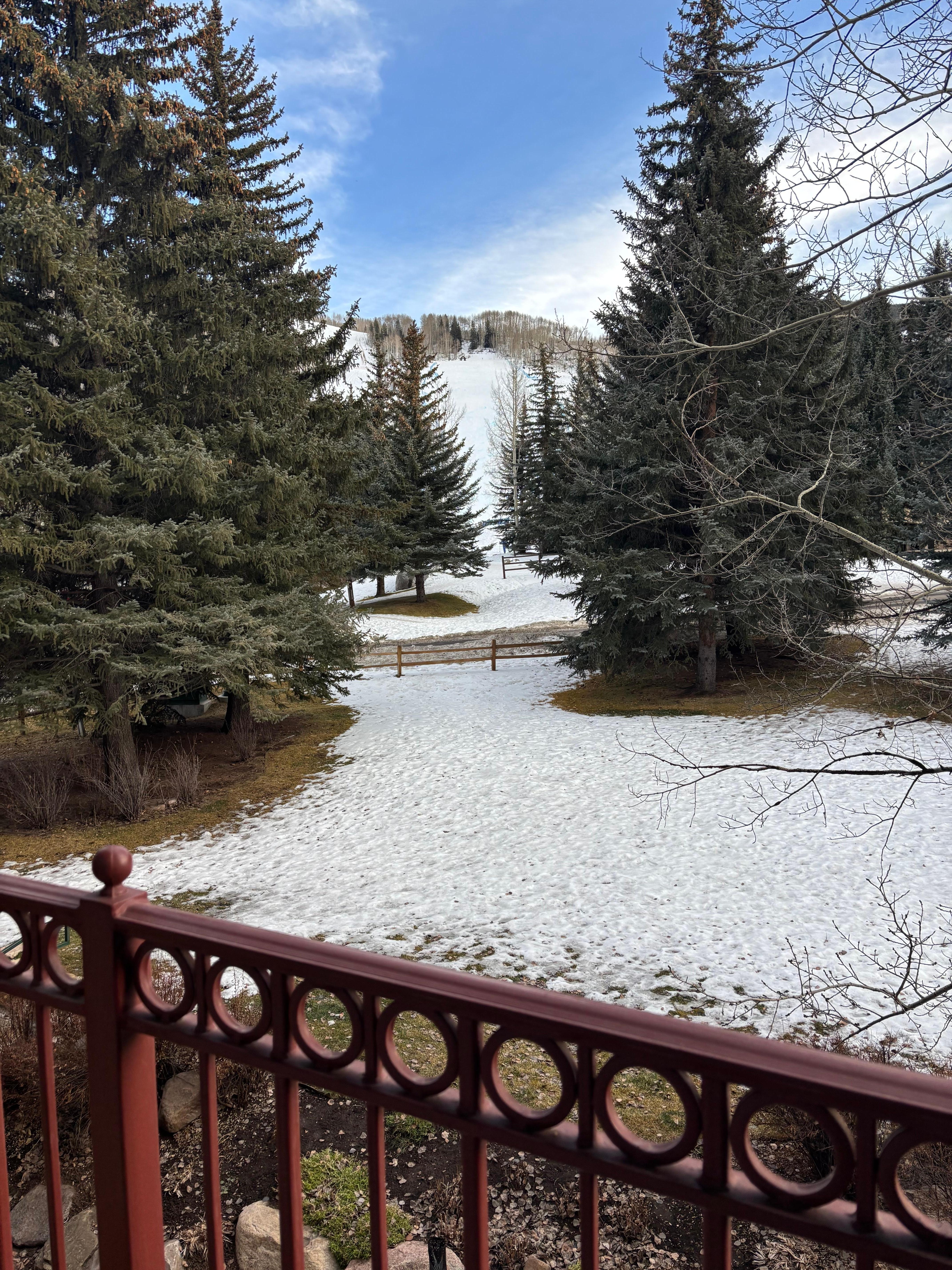 View from our balcony was amazing.