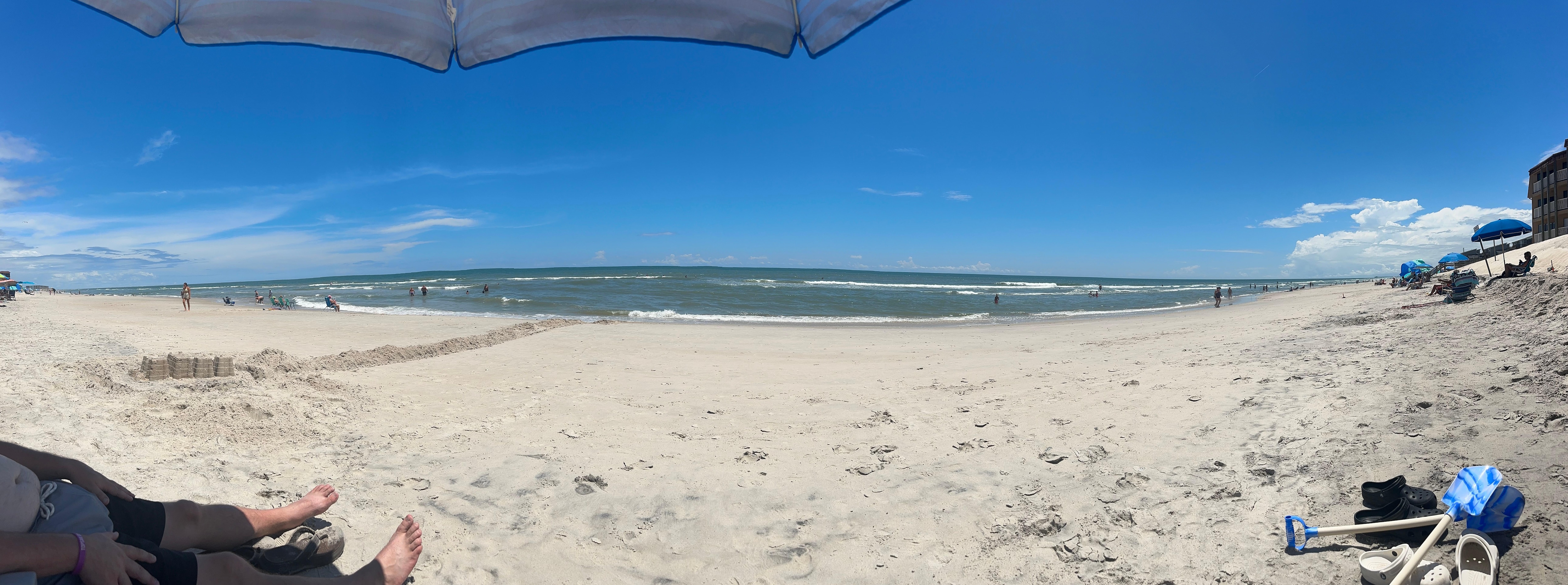 Beach was not crowded at all