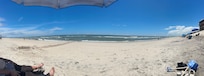 Beach was not crowded at all