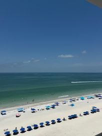 A view of the Gulf from the condo balcony.