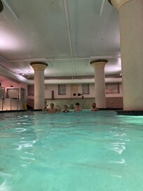 Pool was nice and warm.