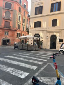 Fun outside seating at restaurants.