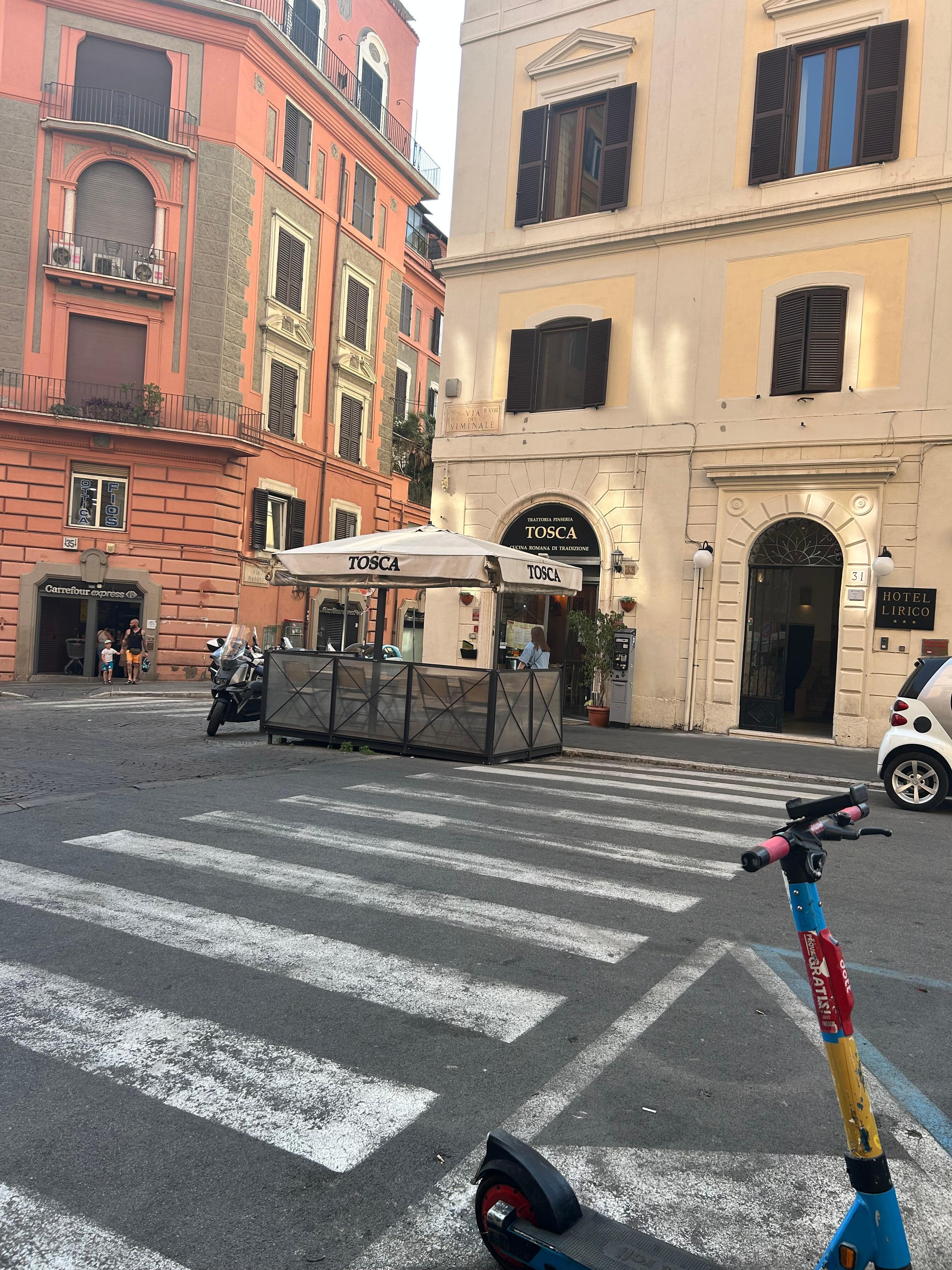 Fun outside seating at restaurants.
