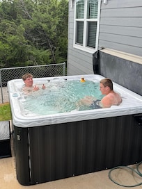 Hot tub was a hit!