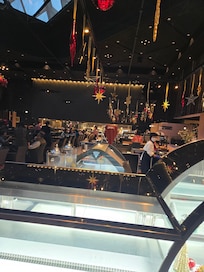 Christmas breakfast buffet area