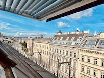 View out the skylight