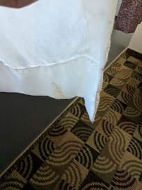 Curtains stained