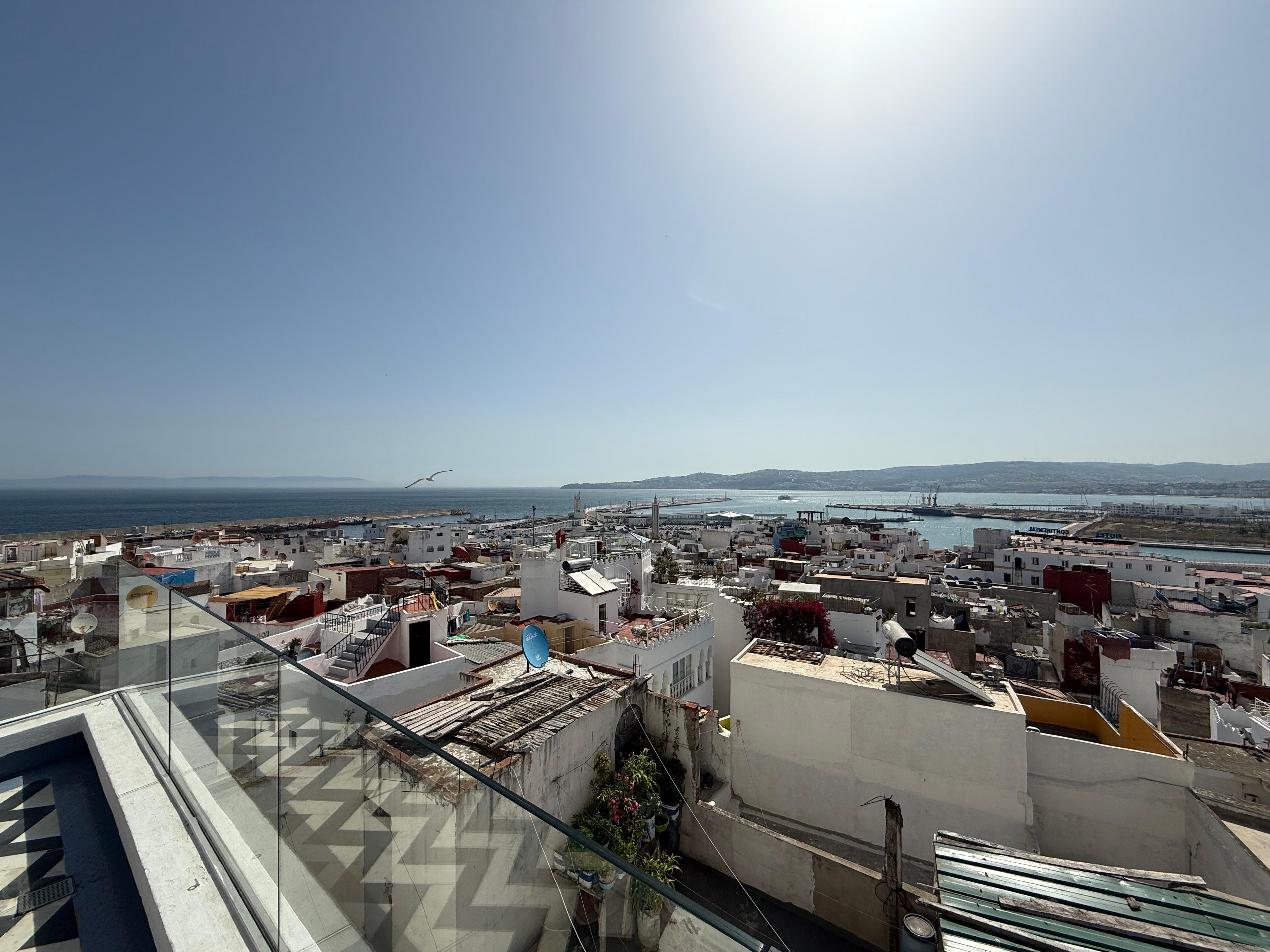 Breakfast rooftop view