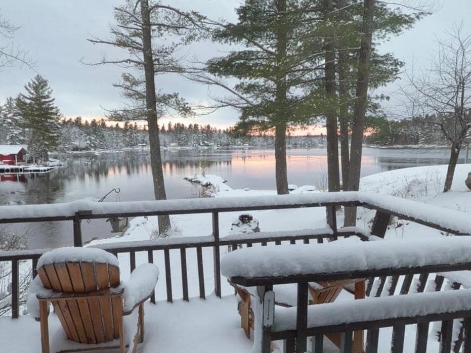 Beautiful view on our 1st morning!