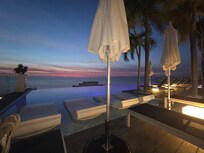 From pool deck
