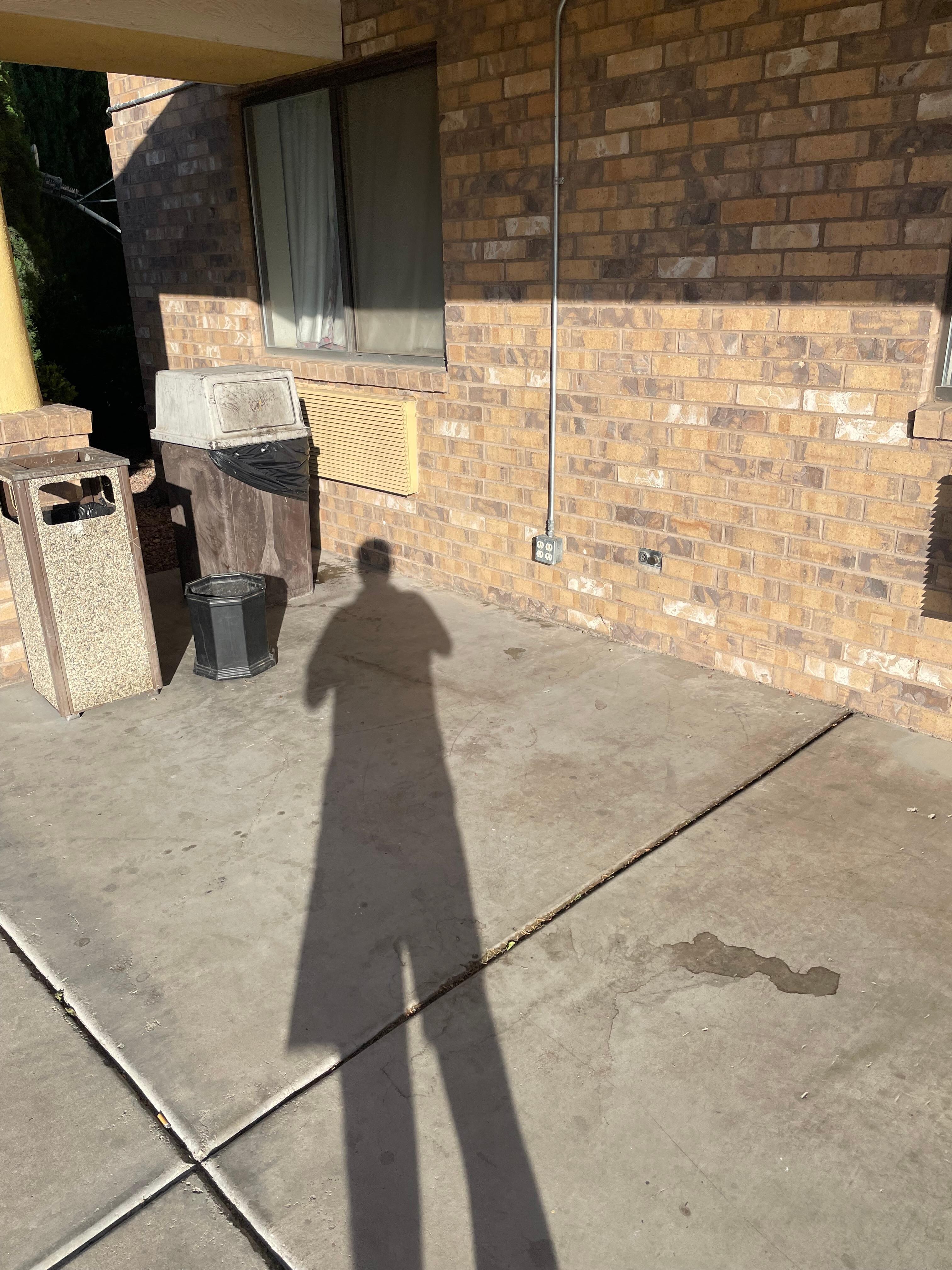 Miserable front entrance