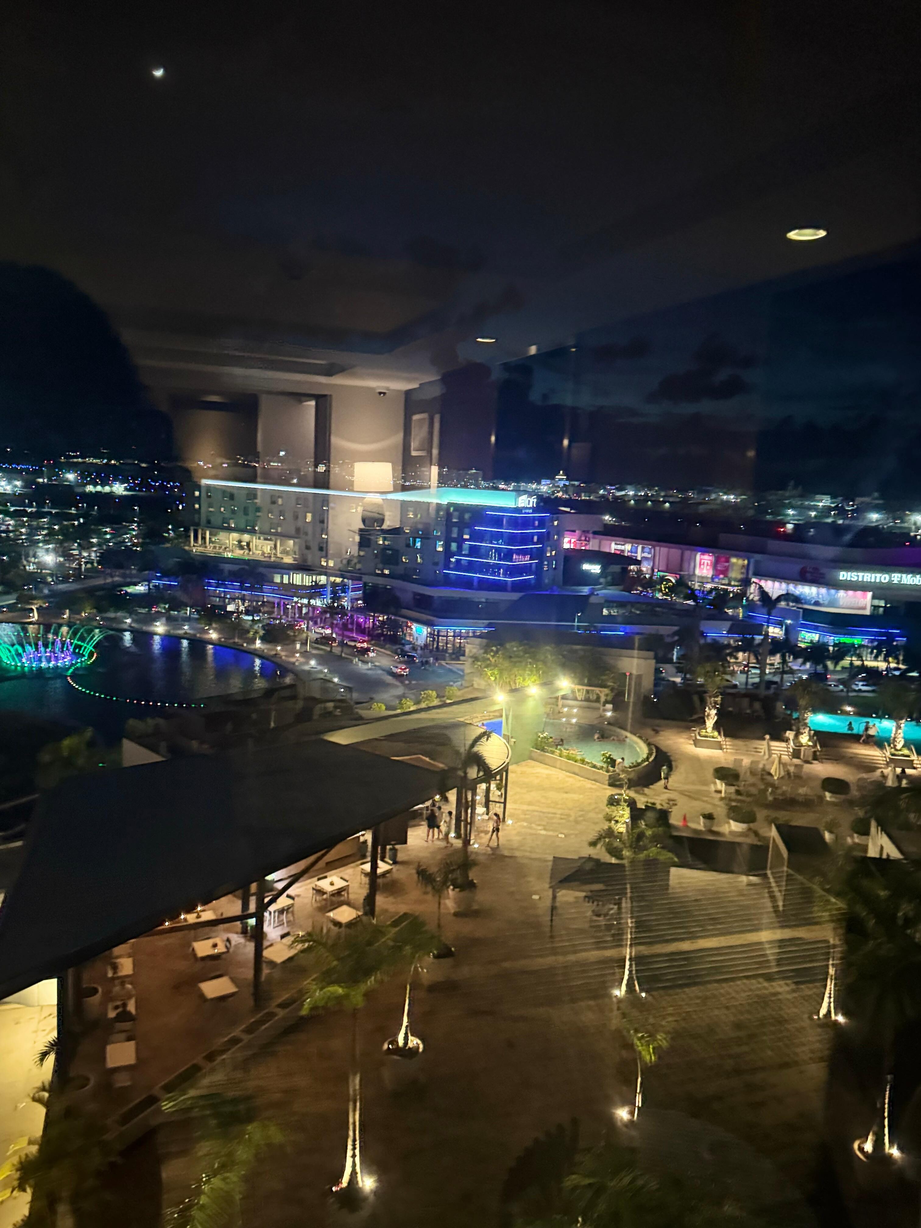 View from hotel room window 