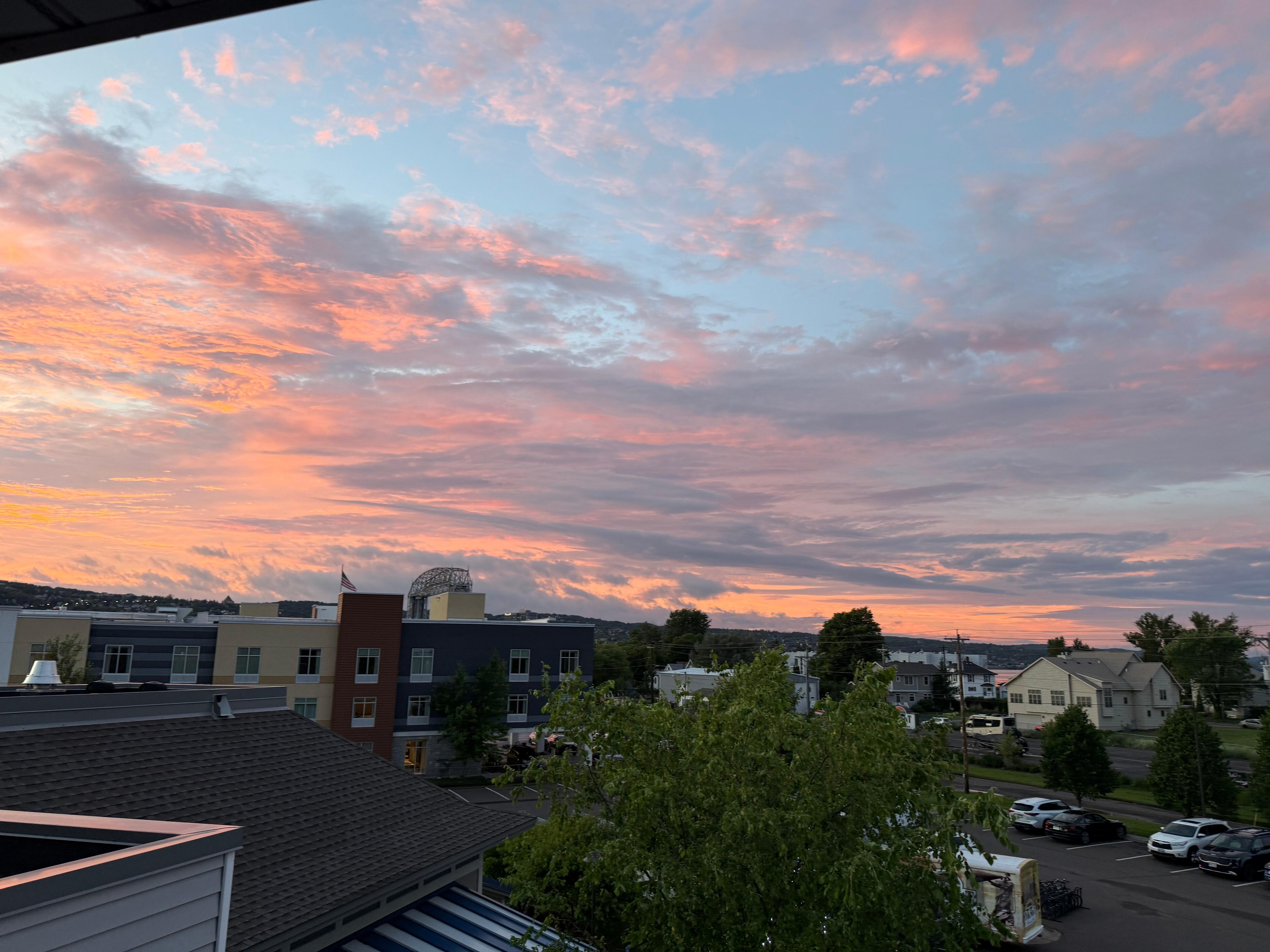 sunset from our balcony