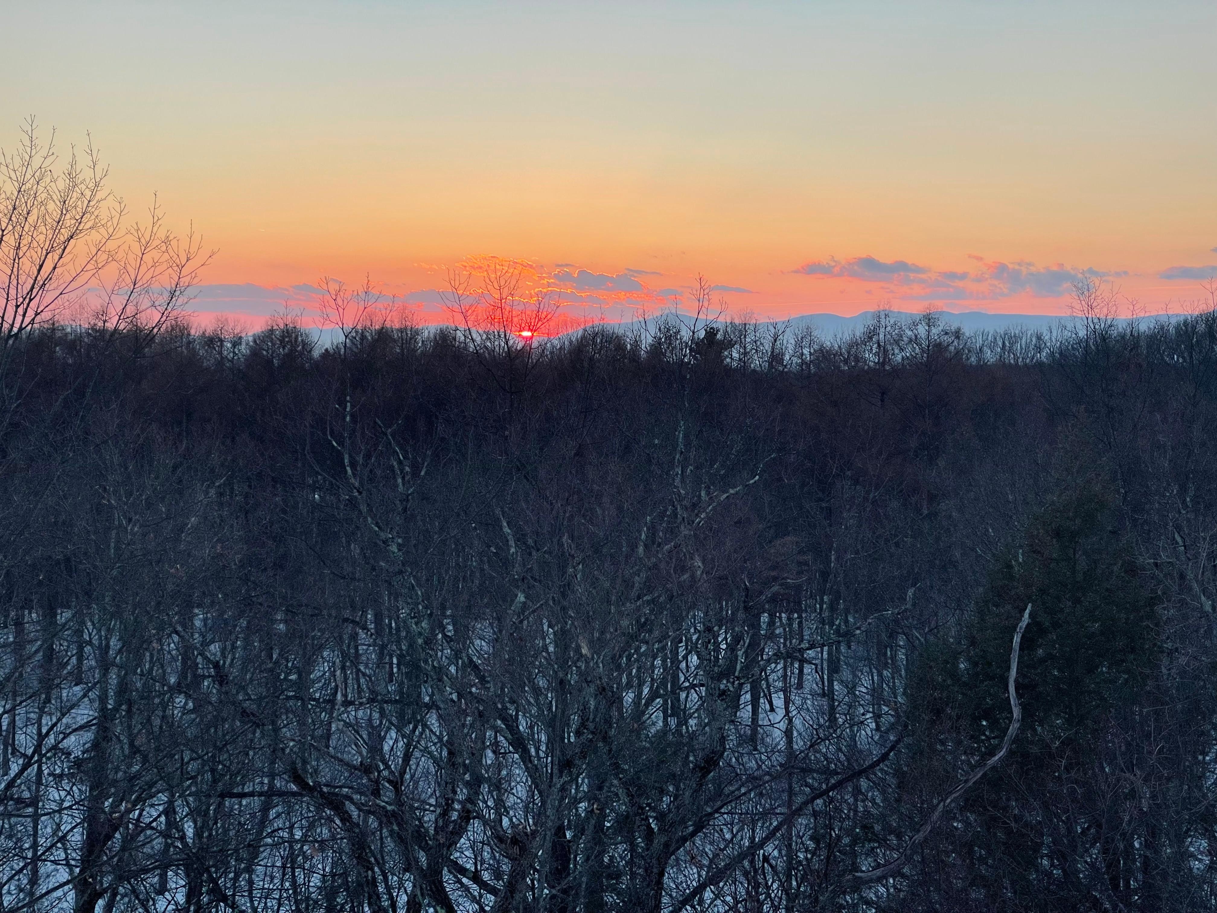 Sunset from the deck