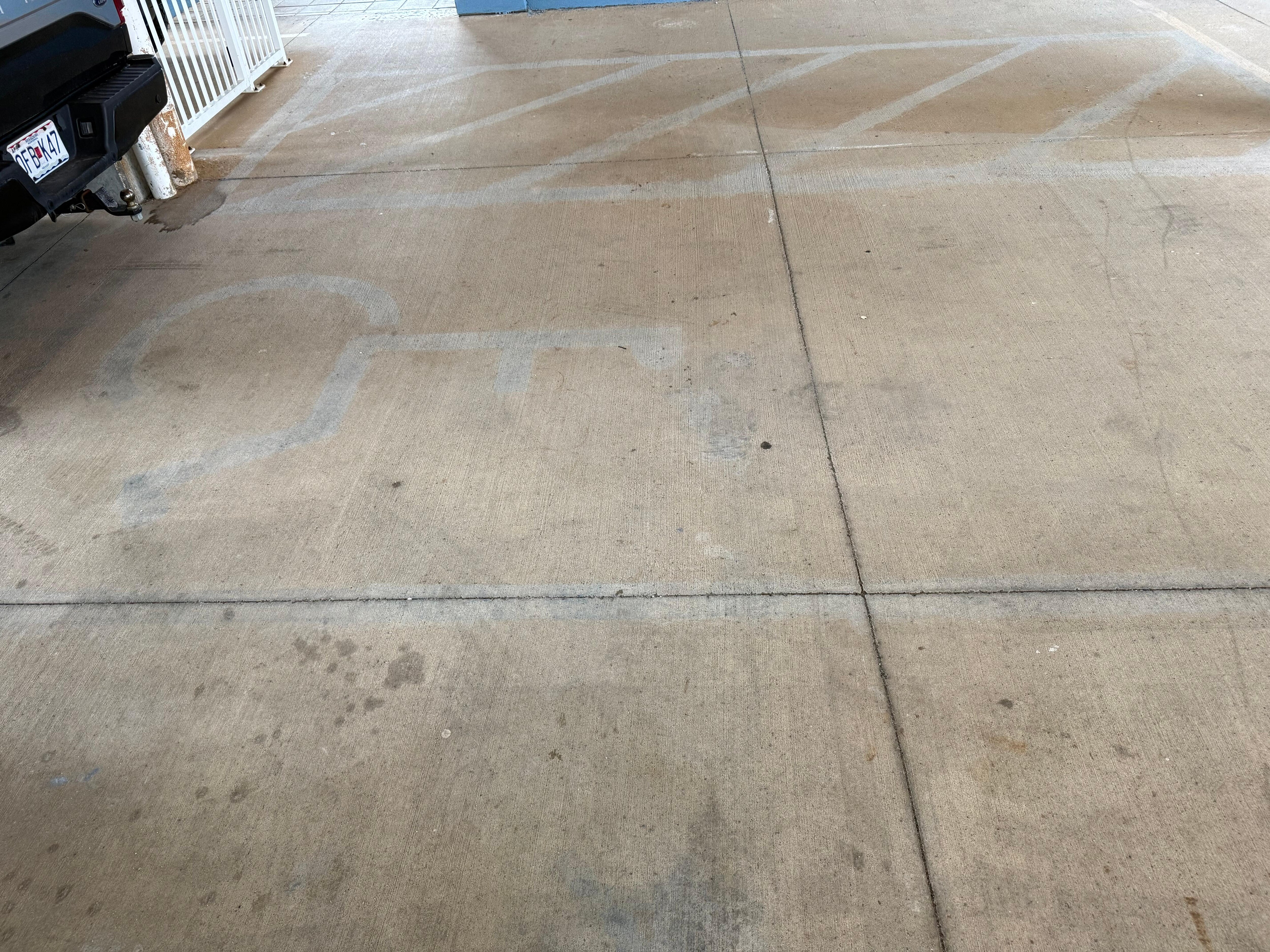 Inaccessible Handicap park which was in the middle of two other parks and if they were filled there would’ve been no way to get out!