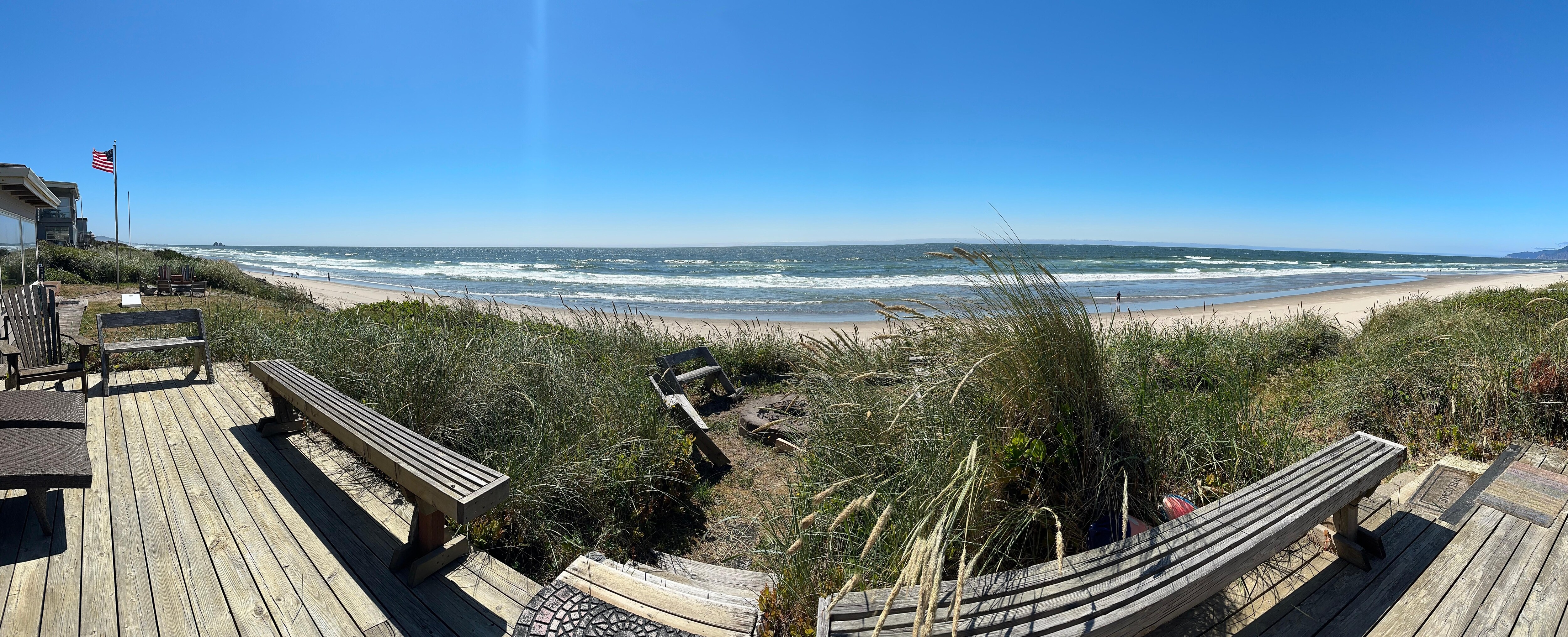 Panorama from deck. 