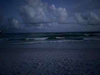 The beach at night