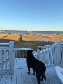 View of the sound from lower back deck.